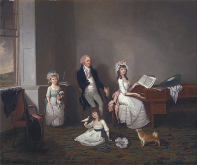John Richard Comyns di Hylands, Essex, con le Sue Figlie da John Greenwood